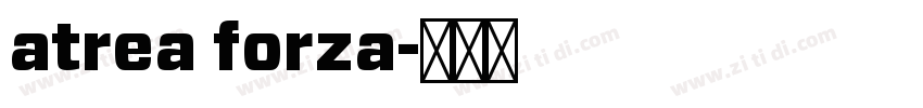 atrea forza字体转换